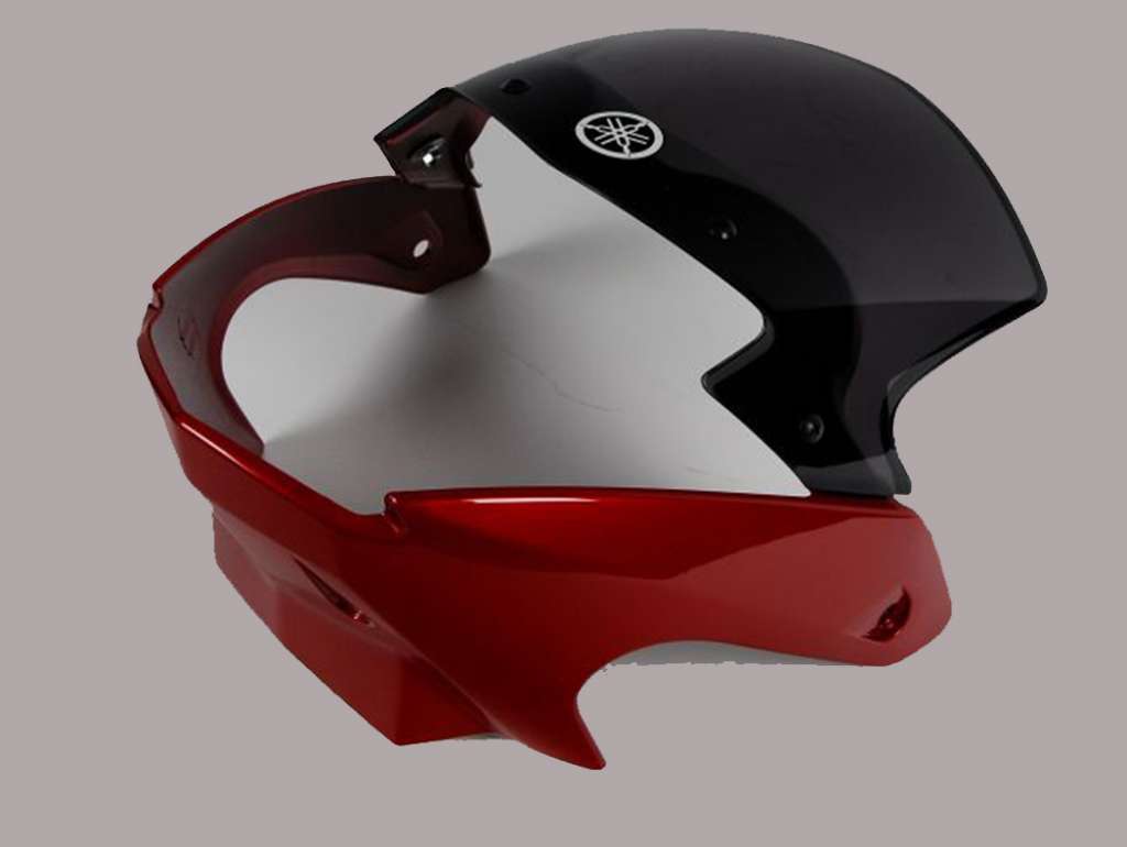 Carcasa de farol delantero Yamaha YBR roja