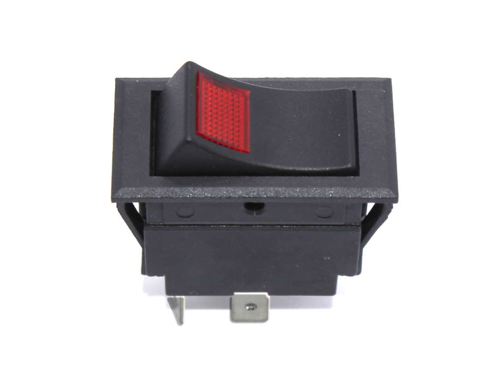 Interruptor de luces universal de un pulso con luz indicadora roja