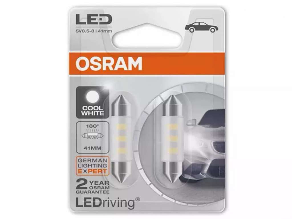 LAMPARA LED 12V. 5W 41MM TUBULAR JGO.
