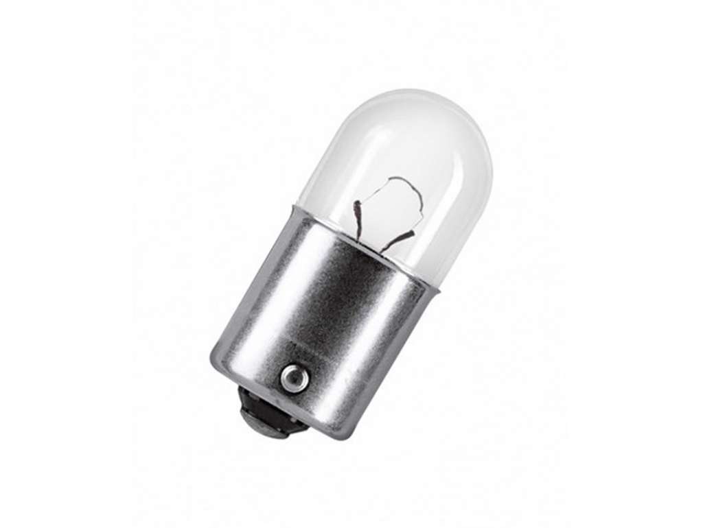 Lámpara incandescente de 12V, 5W, un polo, base BA15s