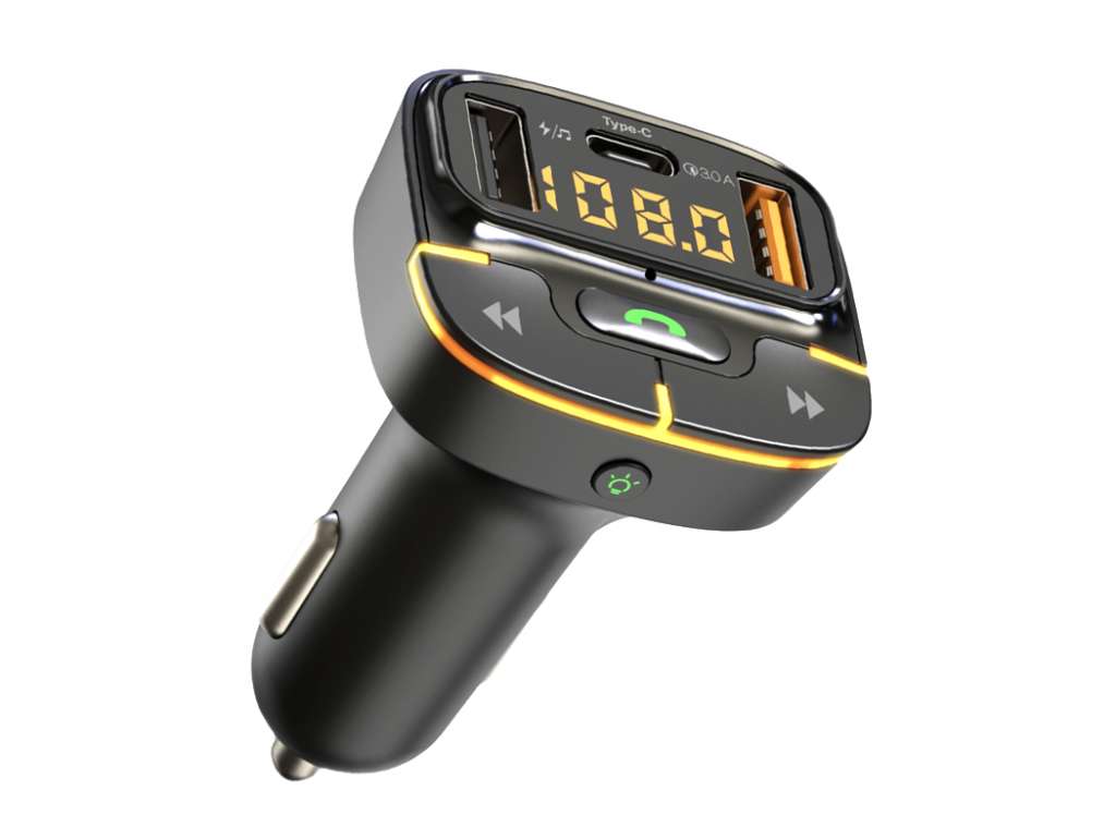 Transmisor FM Bluetooth con Carga USB Dual