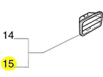 DIFUSOR AIRE FI UNO/ETC. IZQ. PANEL