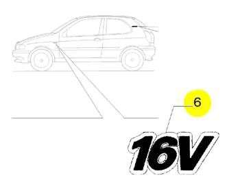 EMBLEMA FI PALIO/ETC. 16V