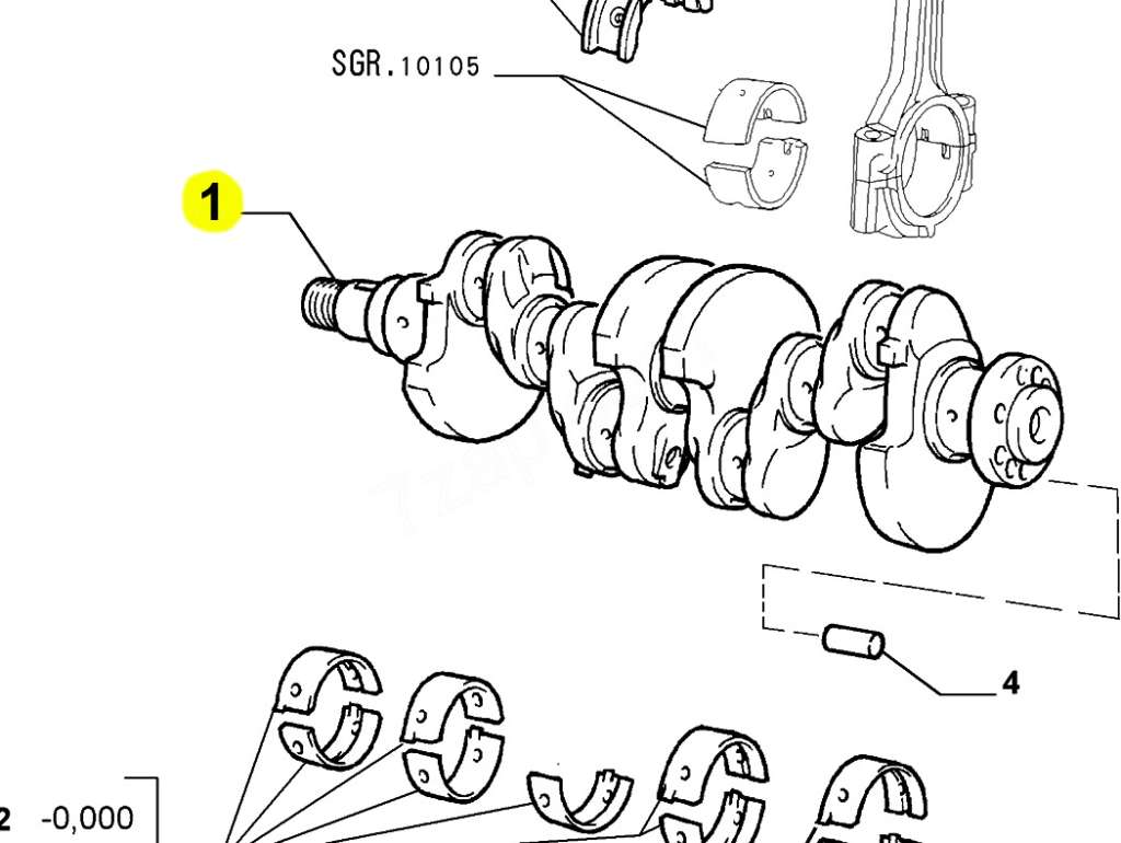 Cigüeñal Fiat Palio 16 válvulas