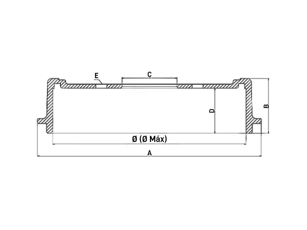 CAMPANA FRENO RE OROCH/DUSTER/CAPTUR 13/21 260MM