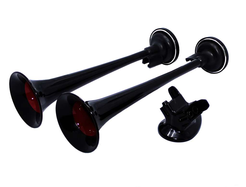 Bocina de aire de dos cornetas con pedal