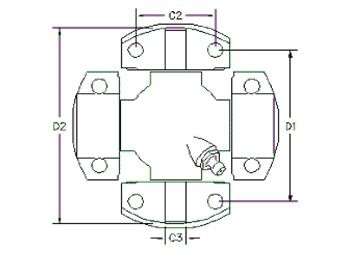 CRUCETA FO /FI 42.90X140 C/ALAS