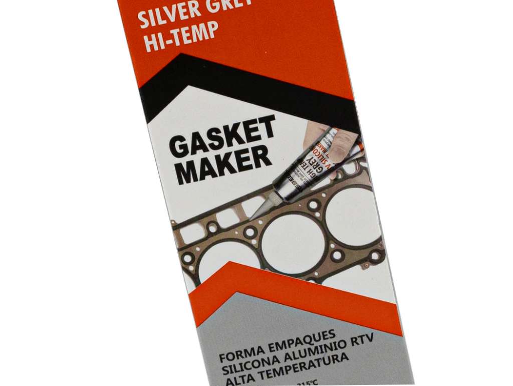 Sellador de Silicona RTV Gris Alta Temperatura