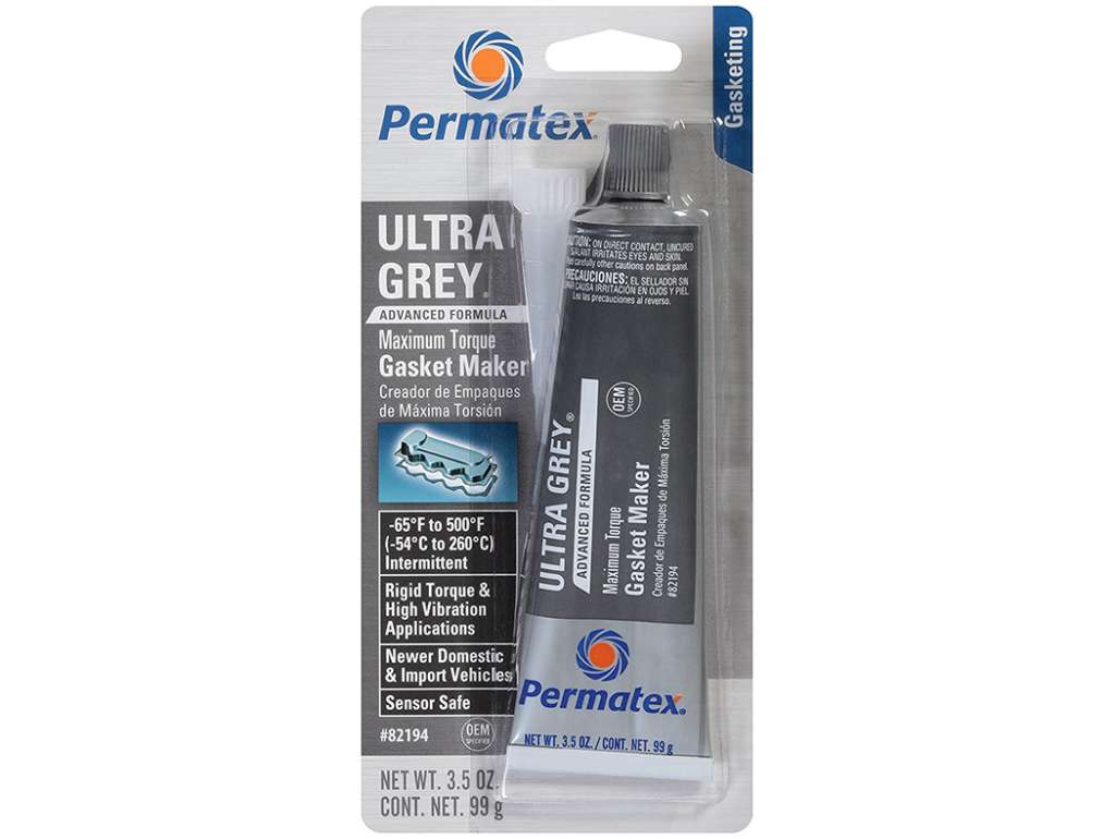 Sellador de silicona gris alta temperatura
