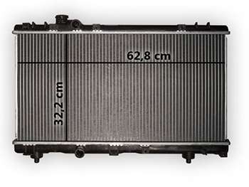 Radiador de agua Toyota Tercel 1.3 sin aire acondicionado