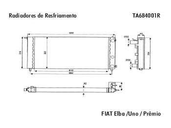 RADIADOR AGUA FI UNO/ETC. S/DEP. 62CM