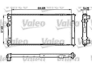 RADIADOR AGUA VW POLO/CADDY 1.9 DIESEL C/AA