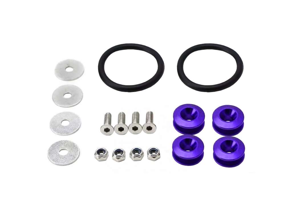 Kit sujetador de paragolpes universal con aros de goma