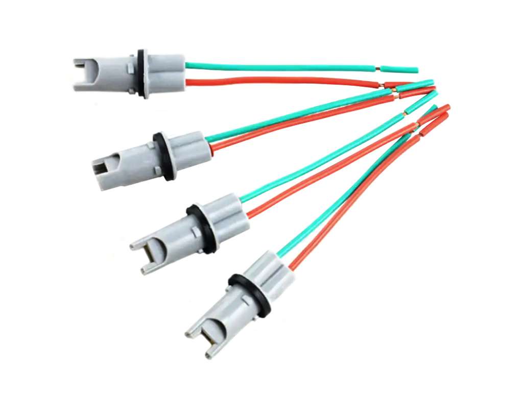 Portalámparas universal con circuito impreso y cable