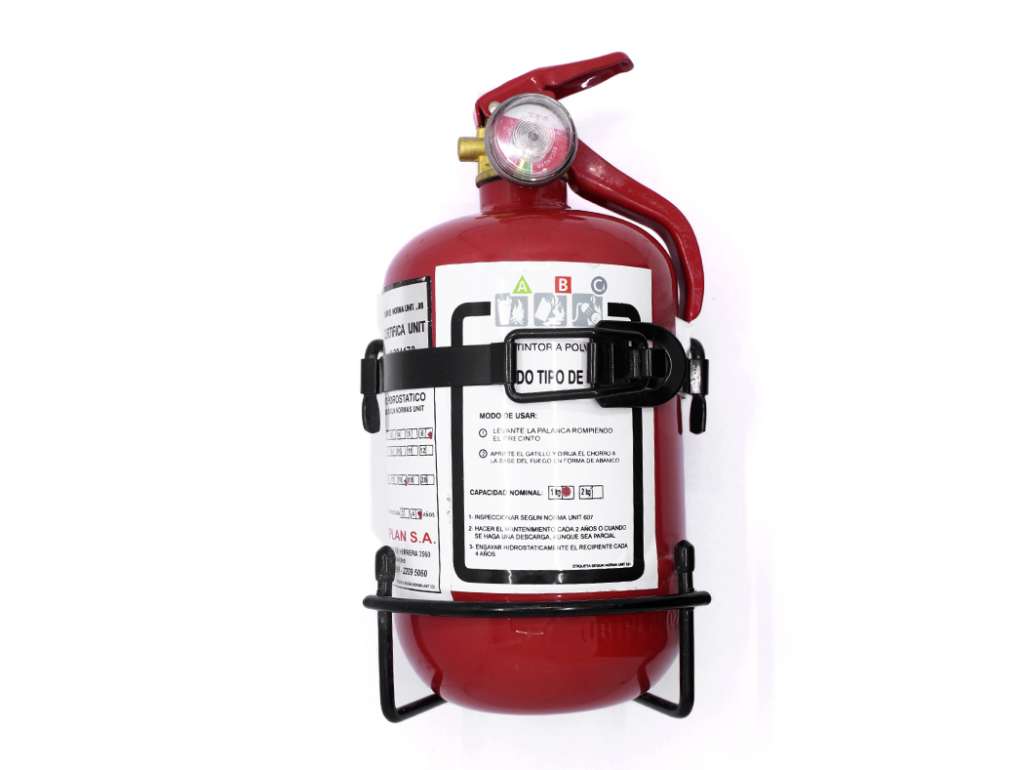 EXTINGUIDOR POLVO 1KG C/SOPOPORTE TIPO FIAT/MONZA