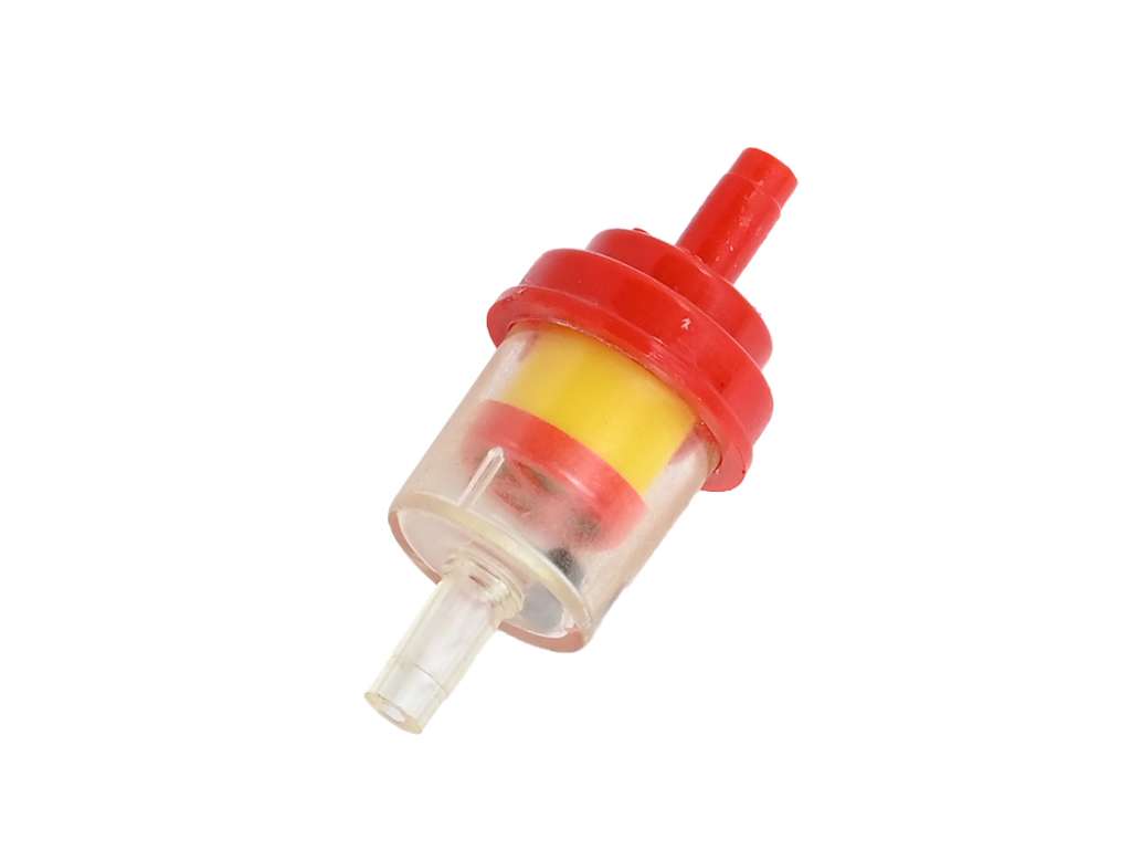FILTRO COMBUSTIBLE UNIV. NAFTA MOTO ROJO CH.