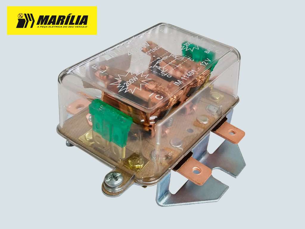RELAY LUCES    DOBLE 12V REFORZADO 400W