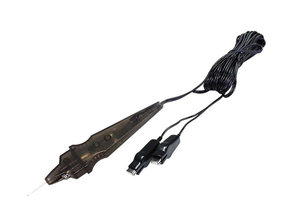 Tester universal de polaridad 12/24V con cable y pinzas