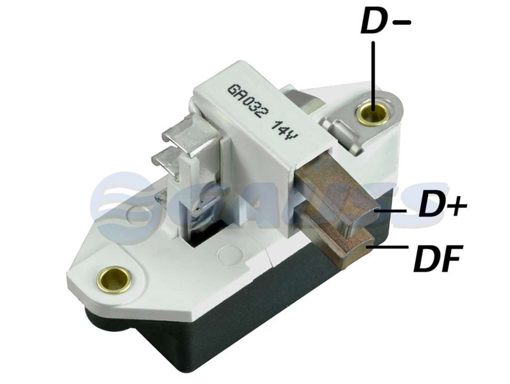 REGULADOR ALTERNADOR BOSCH FI/FO/GM/VW 12V. COLECTOR 28MM