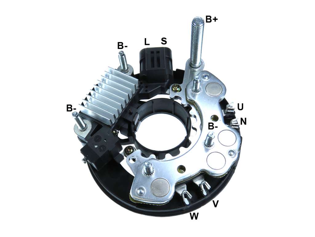 PLACA RECTIFICADORA HITACHI + REGULADOR IS D-MAX 12V.