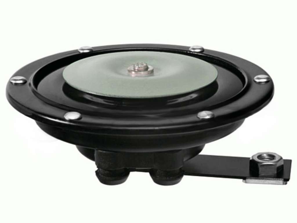 BOCINA GALLETA UNIV. 12V. 2 TERMINALES GRANDE 125MM C/U