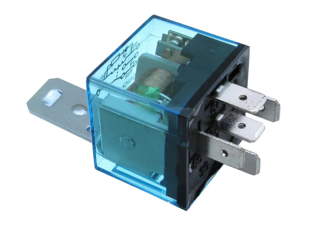 RELAY MINI UNIV. 24V. 40AMP. 5 TERM. INVERSOR