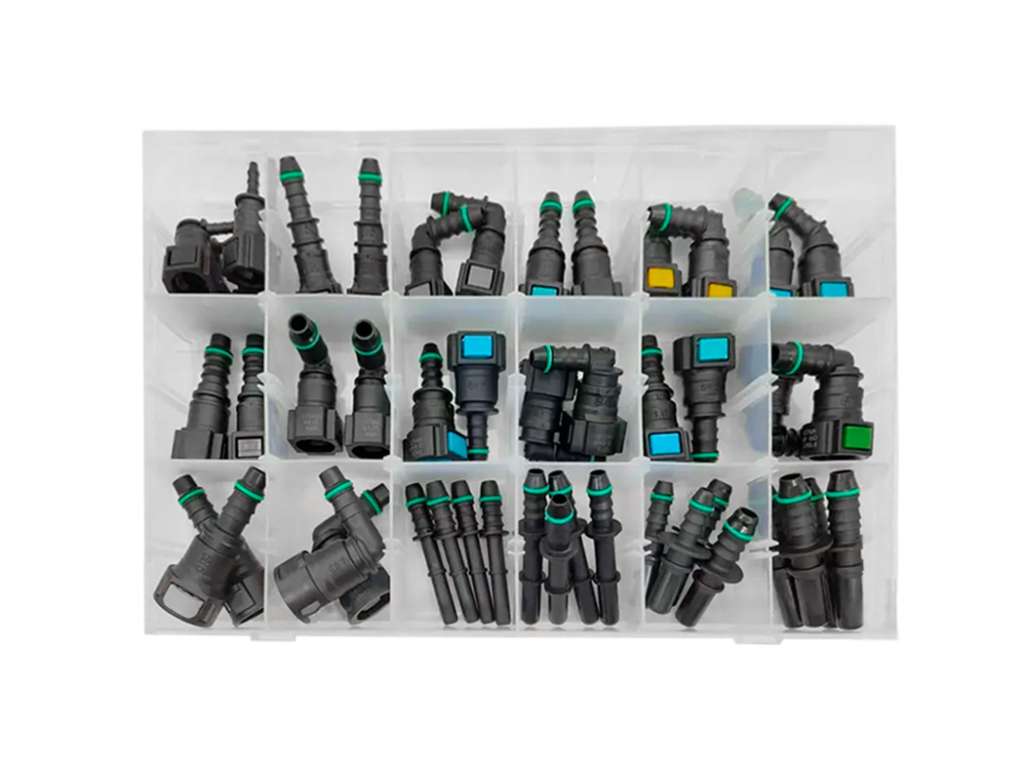 Kit de adaptadores universales para conectores de manguera de línea de combustible de liberación rápida