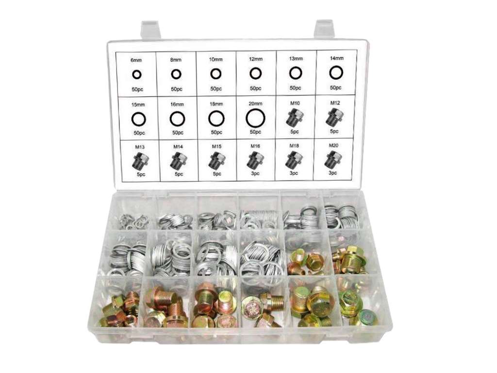 Kit universal de tapones de cárter y arandelas