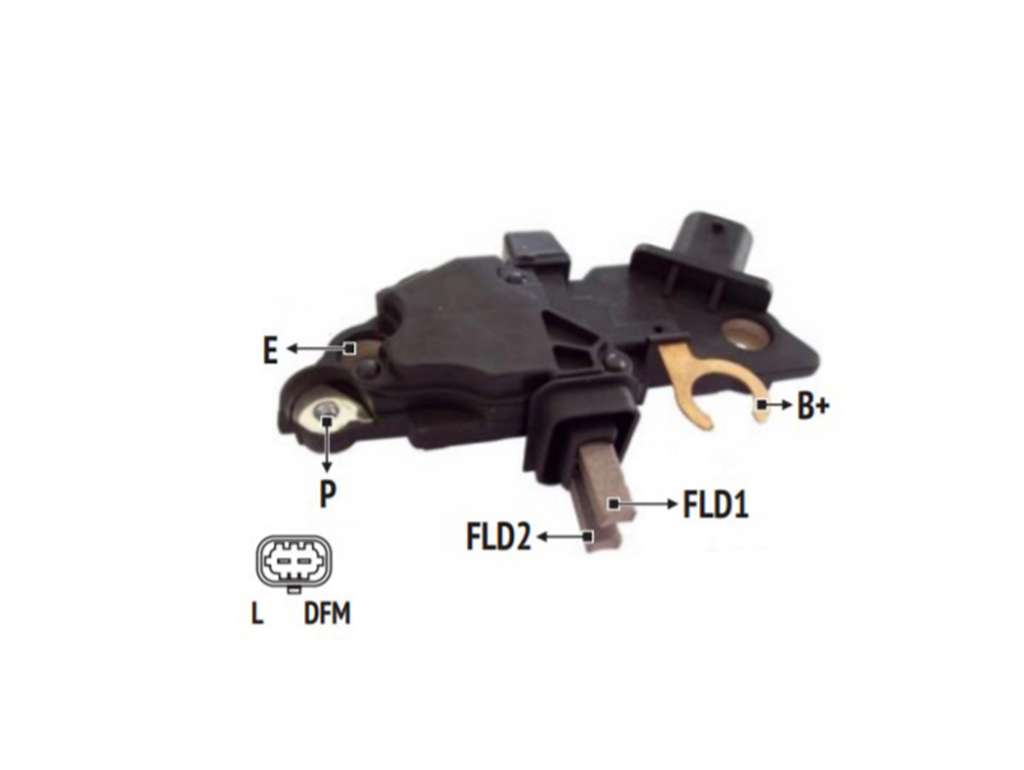 REGULADOR ALTERNADOR BOSCH GM ASTRA/VECTRA/ZAFIRA 12V.
