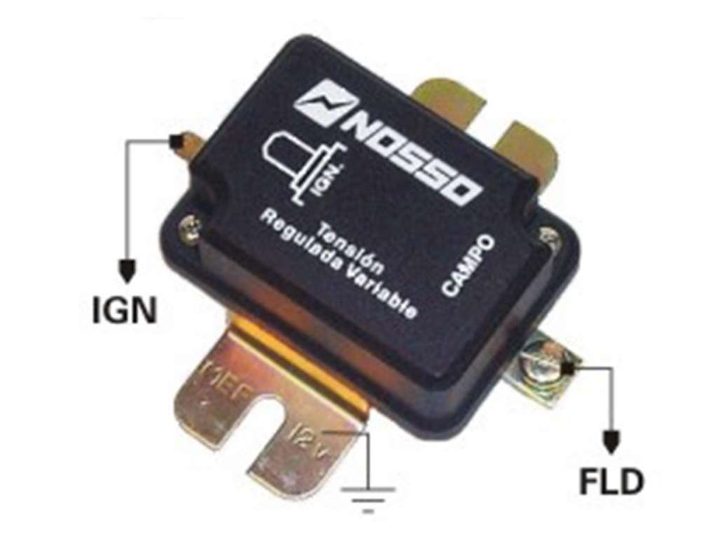 REGULADOR ALTERNADOR ELECTRONICO 12V. 1 ELEMENTO