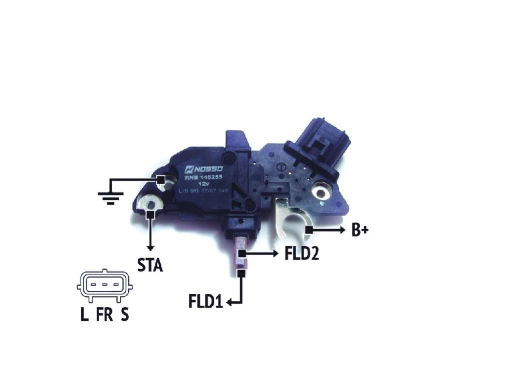 REGULADOR ALTERNADOR BOSCH FO TRANSIT 12V.