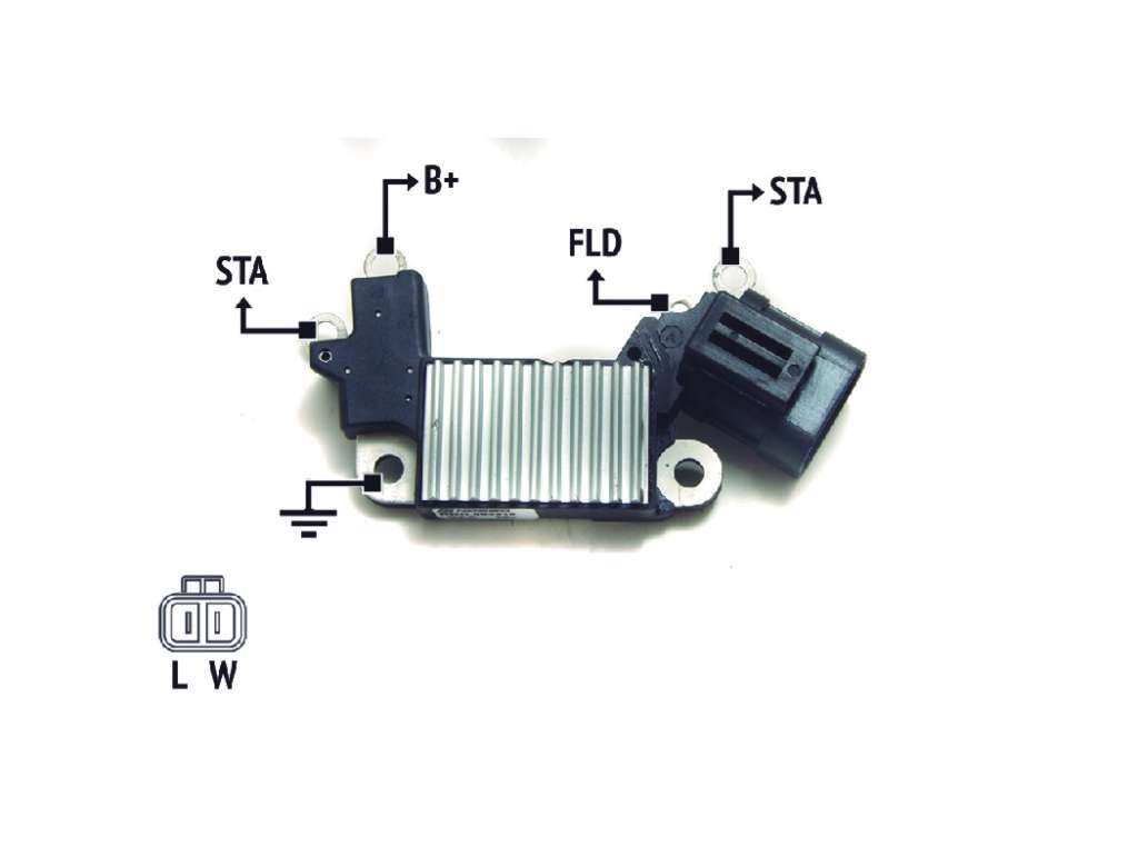 REGULADOR ALTERNADOR HITACHI GM CORSA DIESEL S/PORTACARBON
