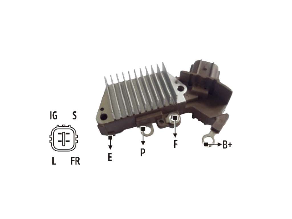 REGULADOR ALTERNADOR N-DENSO VARIOS 12V.