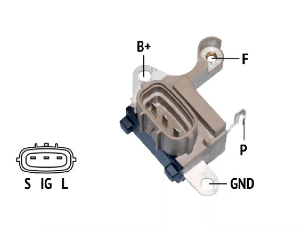 REGULADOR ALTERNADOR N-DENSO JOHN DEERE 12V.