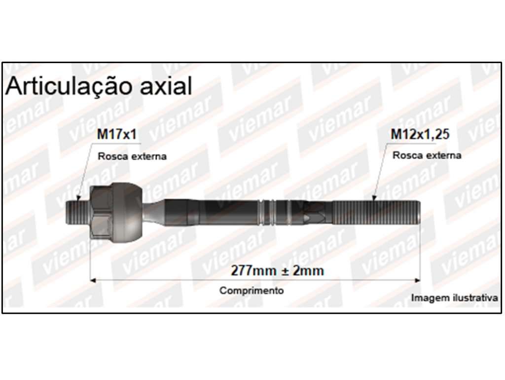 PUNTERO CREMALLERA SU SWIFT 1.3 DM/DH 17MM