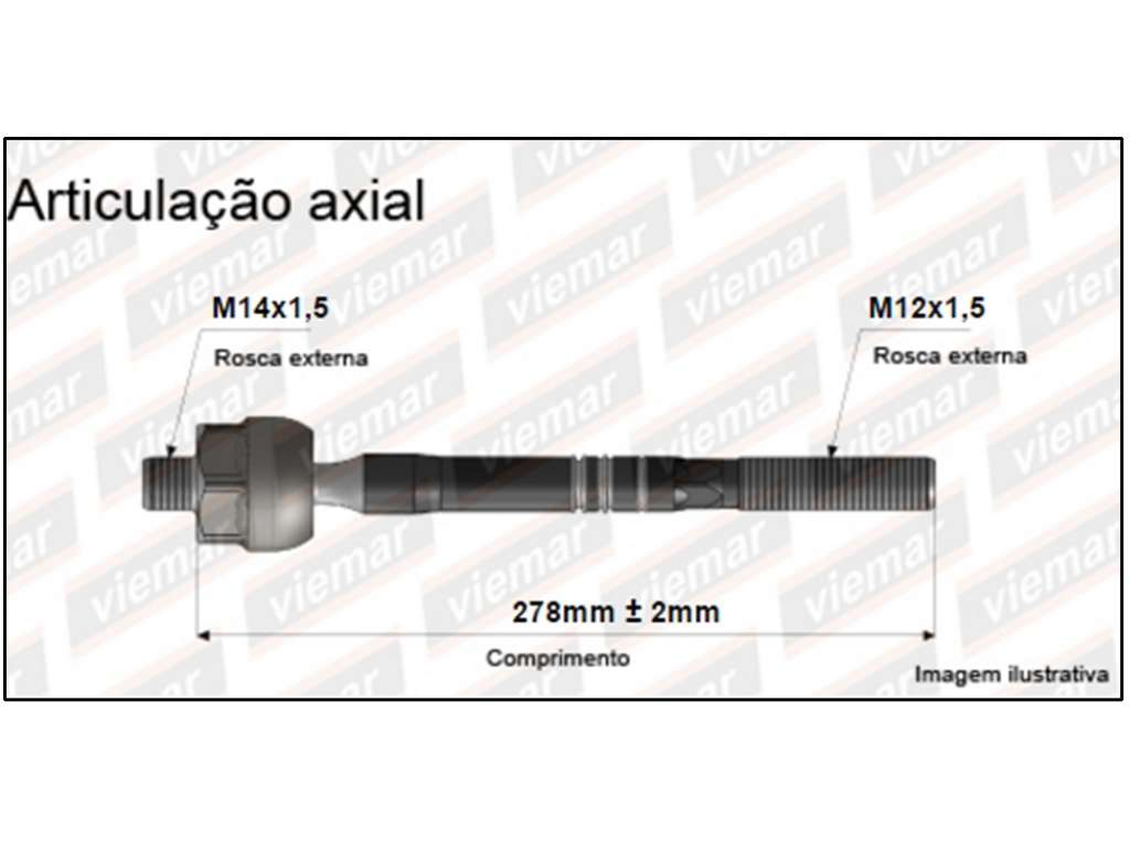 PUNTERO CREMALLERA GM CORSA COMBO DH 12MM