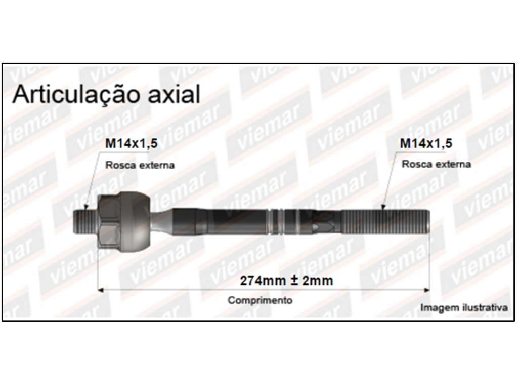 PUNTERO CREMALLERA FO ECOSPORT 4X2 DH 14MM