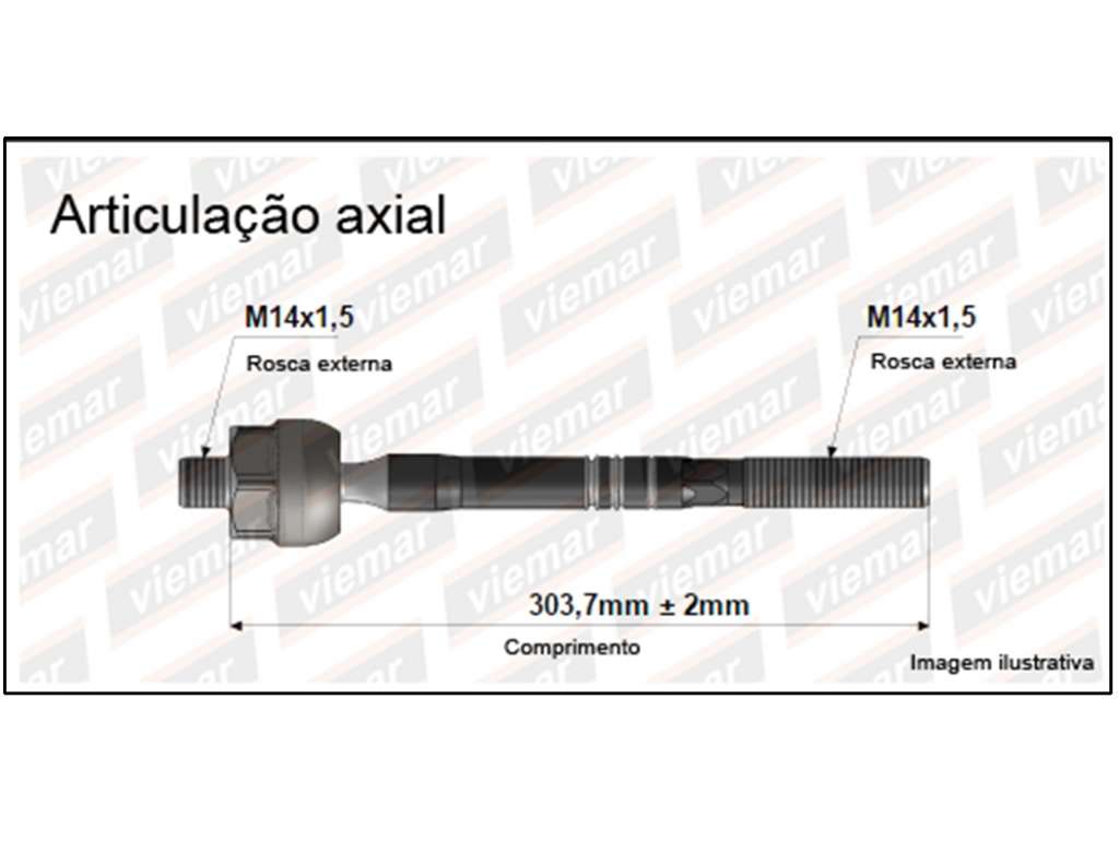 PUNTERO CREMALLERA VW GOL V 08/FOX/POLO 03/ DM