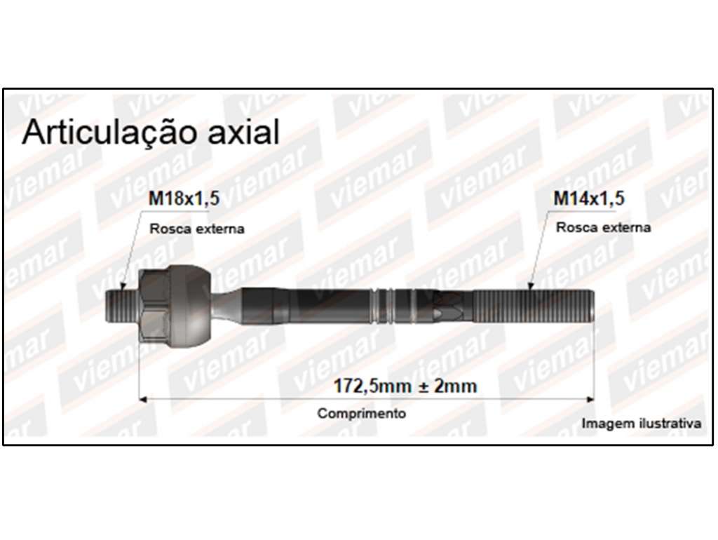PUNTERO CREMALLERA KIA SORENTO MM 18/14 IZQ.