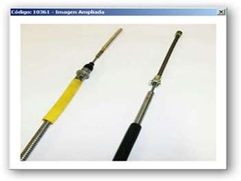 Cable de Freno de Mano Trasero Derecho sin Conector Trasero