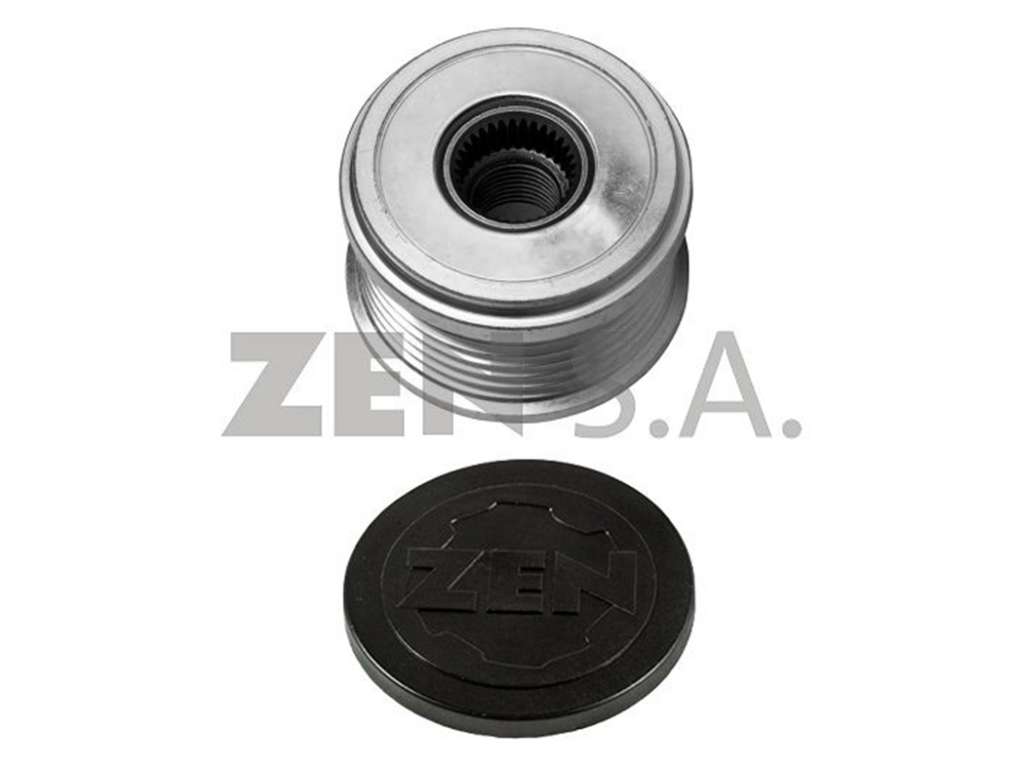 Polea de alternador de rueda libre, 6 canales, para eje de 17mm