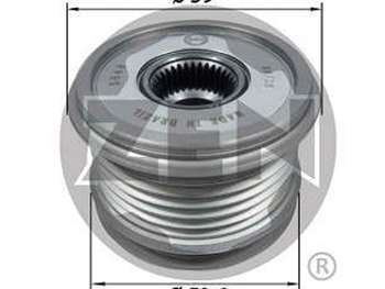 POLEA ALTERNADOR FI 500/FO FOCUS DENSO 6PK