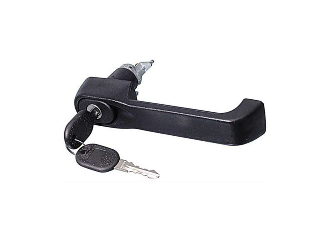 Manija de puerta exterior con cerradura