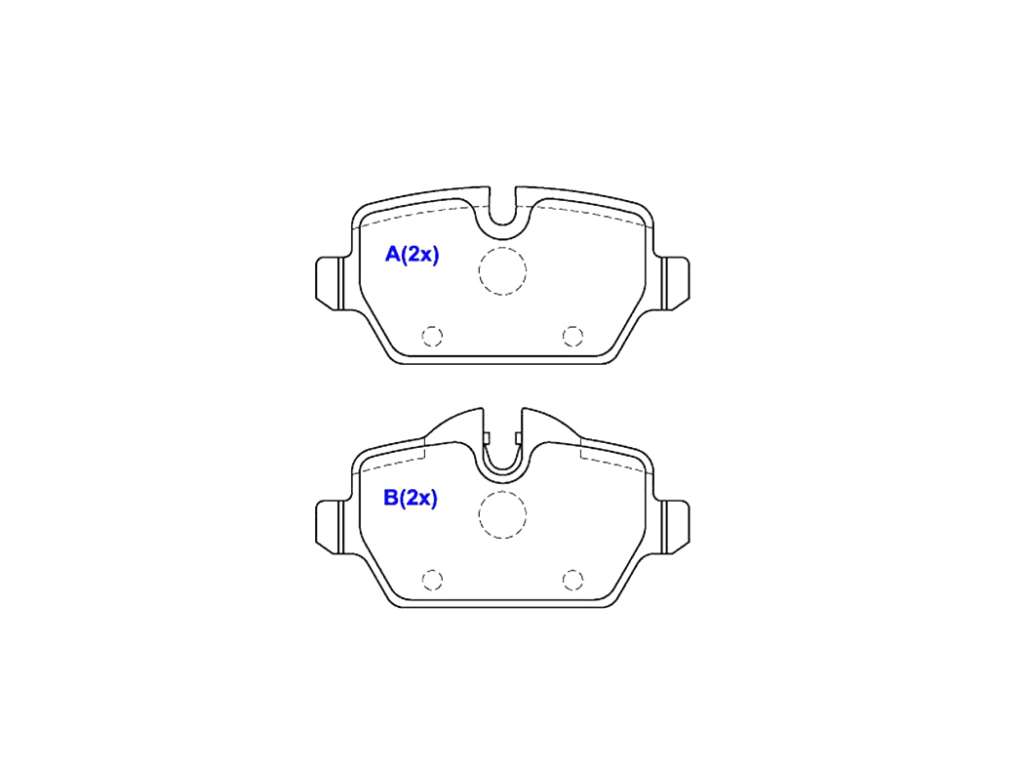 PASTILLA FRENO BMW 116/I/118I/320I/316I/318I/320I/MINI TRAS.