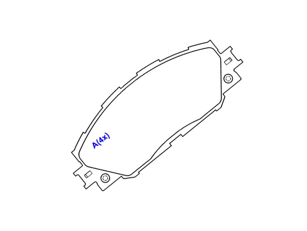 PASTILLA FRENO TO COROLLA 2.0D 13/../RAV 4 05/.. DELANTERA