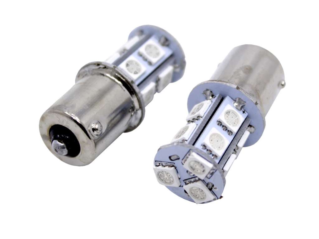 Lámpara halógena 12V 21W ámbar un polo