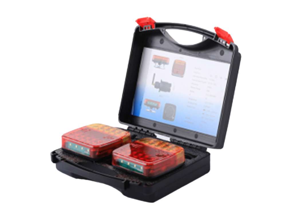 Faro trasero universal para trailer, kit de 2 unidades con tecnología LED inalámbrica