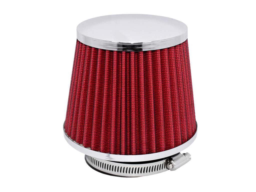 Filtro de Aire Universal Permanente Cónico Rojo 76 mm