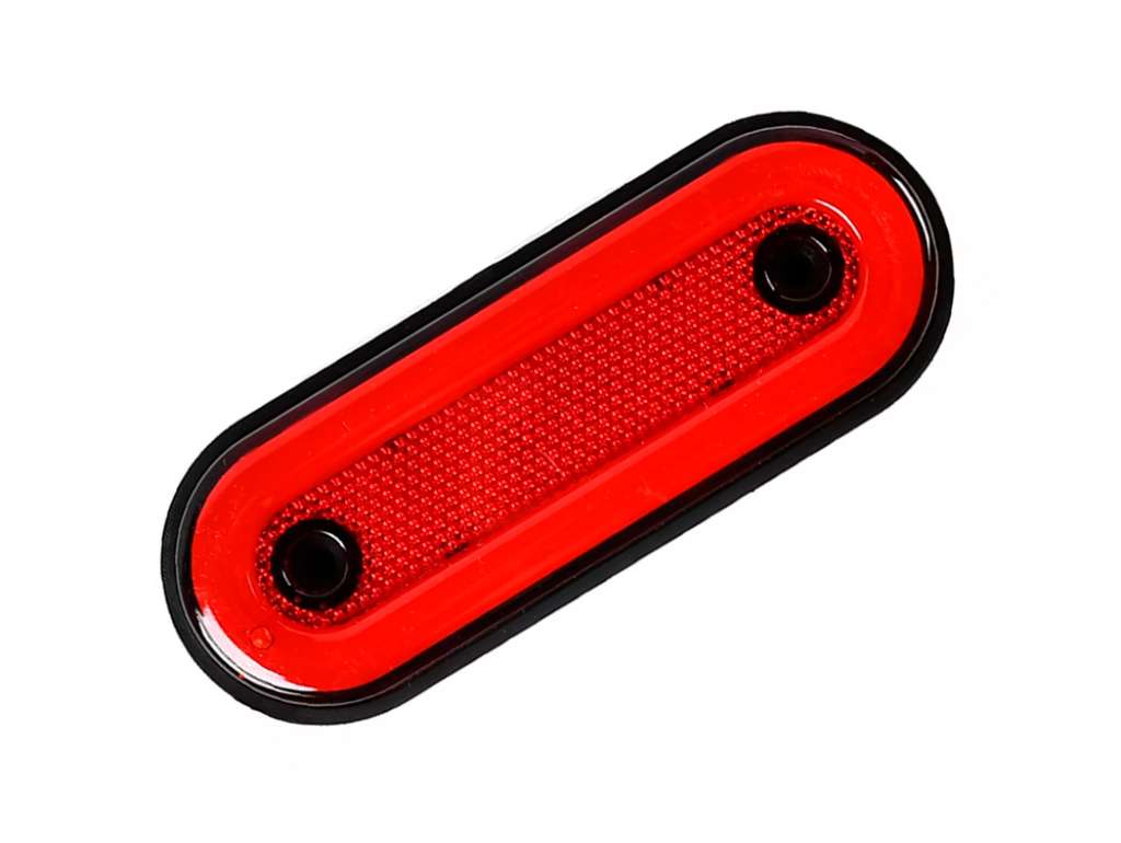 Faro lateral universal ovalado LED rojo