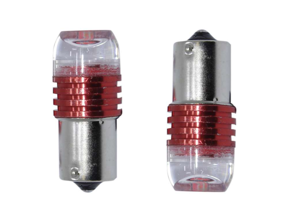 Lámpara de señalización 12V 21W 1 Polo Roja LED